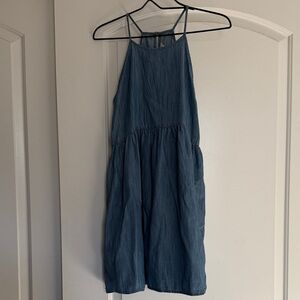 Denim Halter Dress